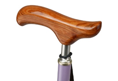 ナチュラルで高級感のある木製グリップ