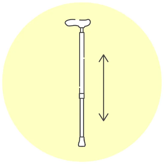 伸縮杖のアイコン