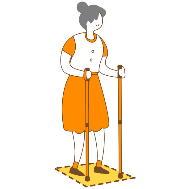 若返りに効果のあるウォーキングポール 2本杖