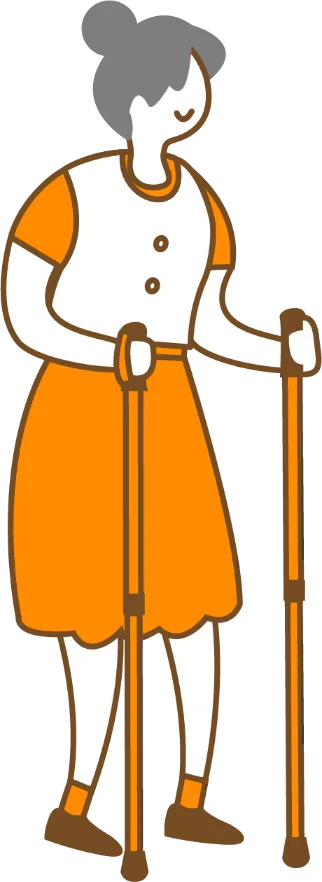 近所をウォーキング、散歩におすすめの2本杖 ウォーキングポール