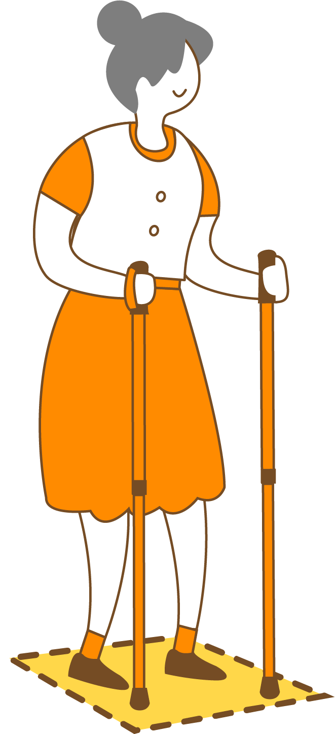 ご高齢者におすすめの杖 ウォーキングポール 転倒予防