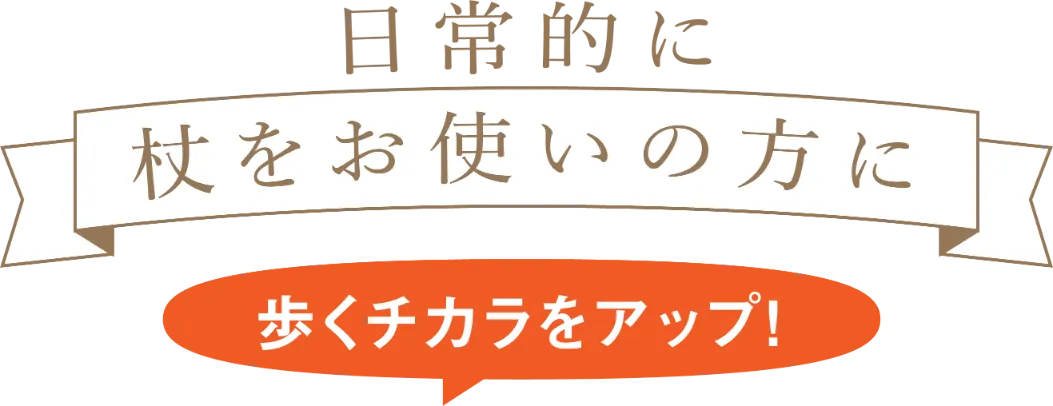 日常的に杖をお使いの方にご提案する2本杖